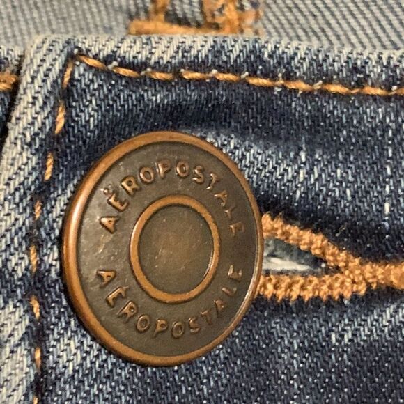 AéRopostale size 6 high rise distressed skinny denim jeans - Picture 5 of 8